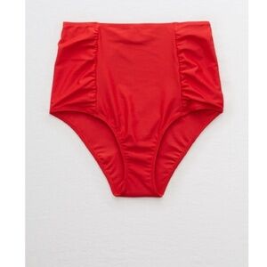 Aerie Women’s XL Full Coverage High Wasted Red Bikini Bottom
